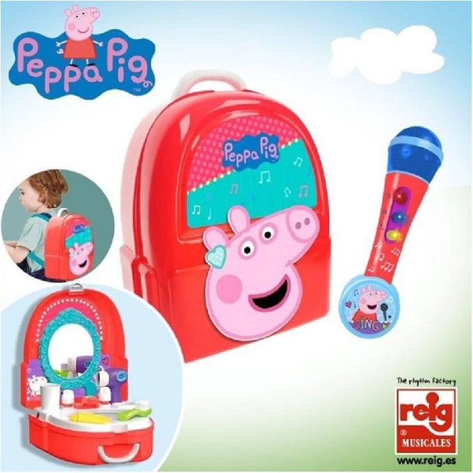 Peppa Pig visagie koffer met microfoon