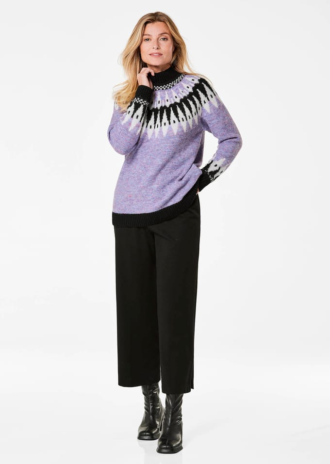 Pullover - sering / gedess. - Gr. 48 van Goldner Fashion