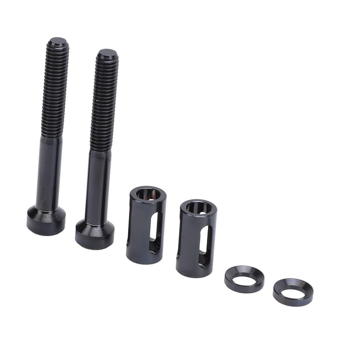 2 Set Fietshouder Verlengde Bevestigingsschroeven Ti Legering Fietshouder Verlengde Schroeven black