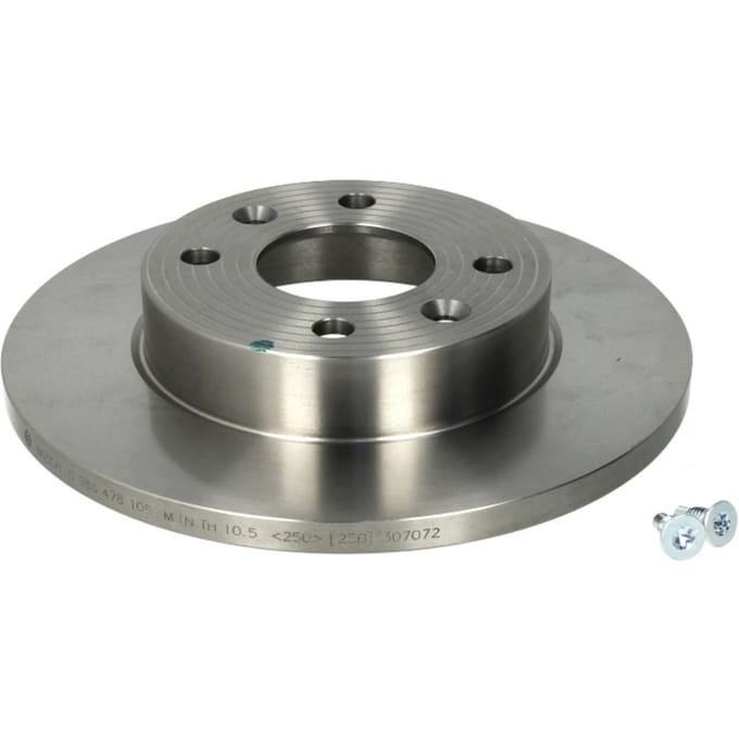 Remschijf BOSCH 0 986 478 105, voorkant, compleet, 1 Stuk