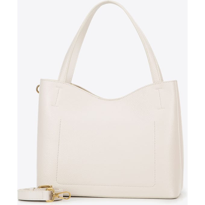 Wittchen Dames leren shopper met portemonnee, crème, natuurlijk leer