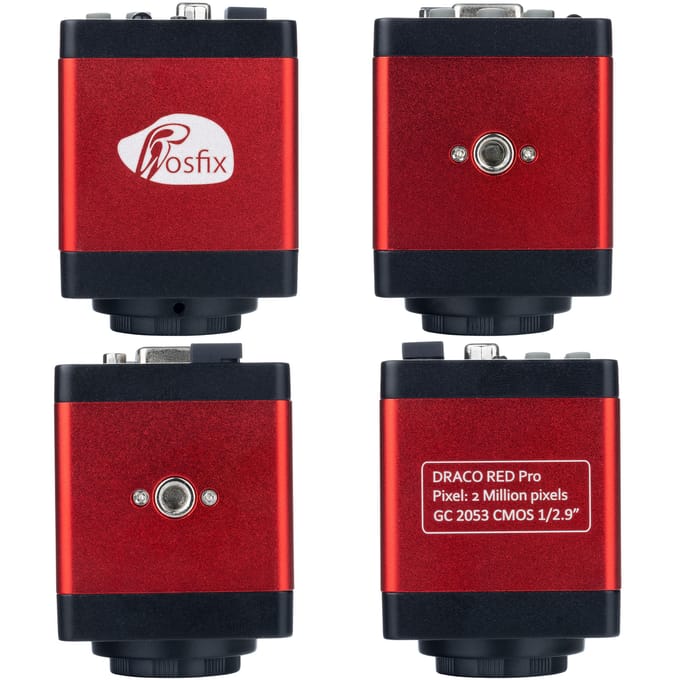 Rosfix Microscoopcamera Draco RED PRO KMDRP-HDMI-VGA - 2MP C-Mount, HDMI/VGA
