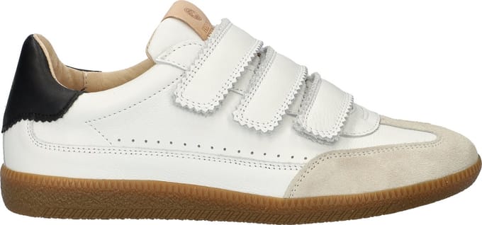 Fred De La Bretoniere - Pearl Valencia Sneaker Leer Wit/zwart - Maat 37