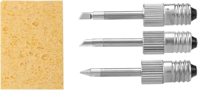 Soldeerpunten Set - Soldeerkoppen - Precisie Werk - E10 Interface Compatibel - 3 Stuks - Zilver