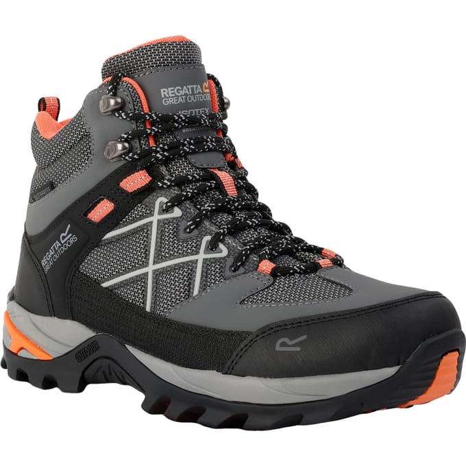 Regatta Dames/Dames Samaris III Wandelschoenen (Donker staal/Satsuma)