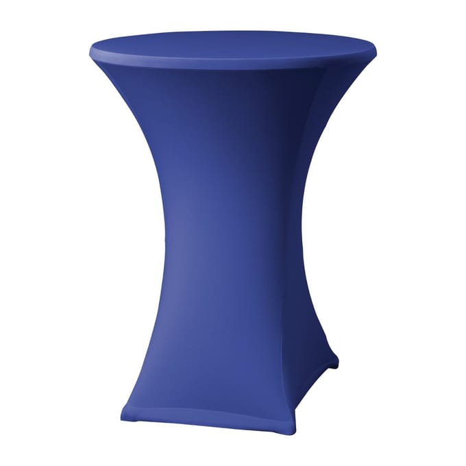 statafelrok stretch D2 - Ø 80-85cm - incl. topcover - blauw