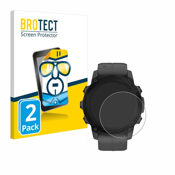 BROTECT - Screenprotector voor Garmin Descent G1 - Folie Beschermfolie transparant 2 Stuks