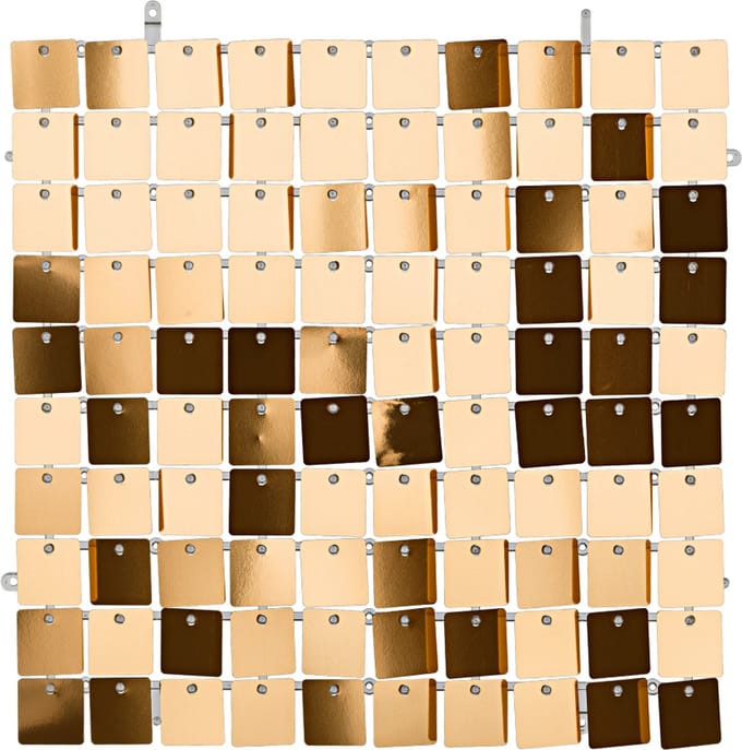 Backdrop Paneel – Koperen Vierkantjes