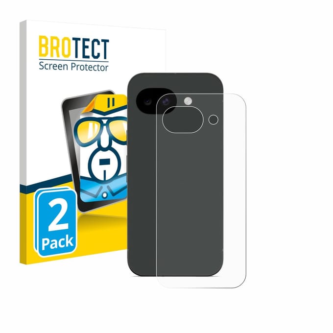 BROTECT - Screenprotector voor Google Pixel 10a (Achterkant) - Folie Beschermfolie transparant 2 Stuks