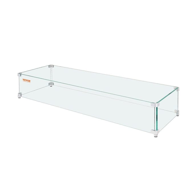 Vuurplaats Windscherm Gehard Glas Vlam Beschermer 38x10.5x6 inch Windscherm