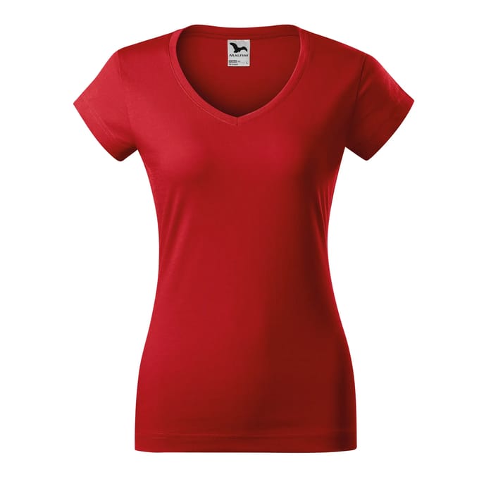 Dames-T-shirt met V-hals Malfini 162
