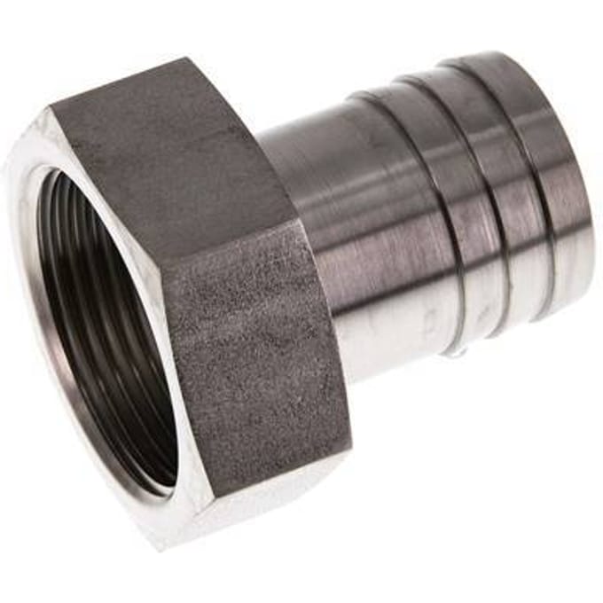 G 1 1/4'' x 32mm RVS Slangpilaar 40 Bar