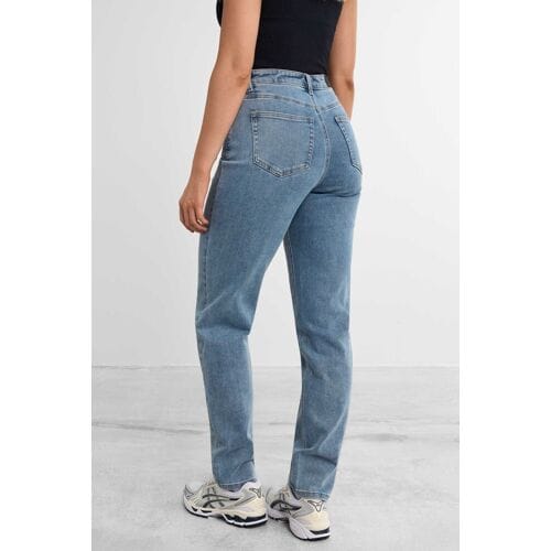Famme Straight Jeans Blauw M