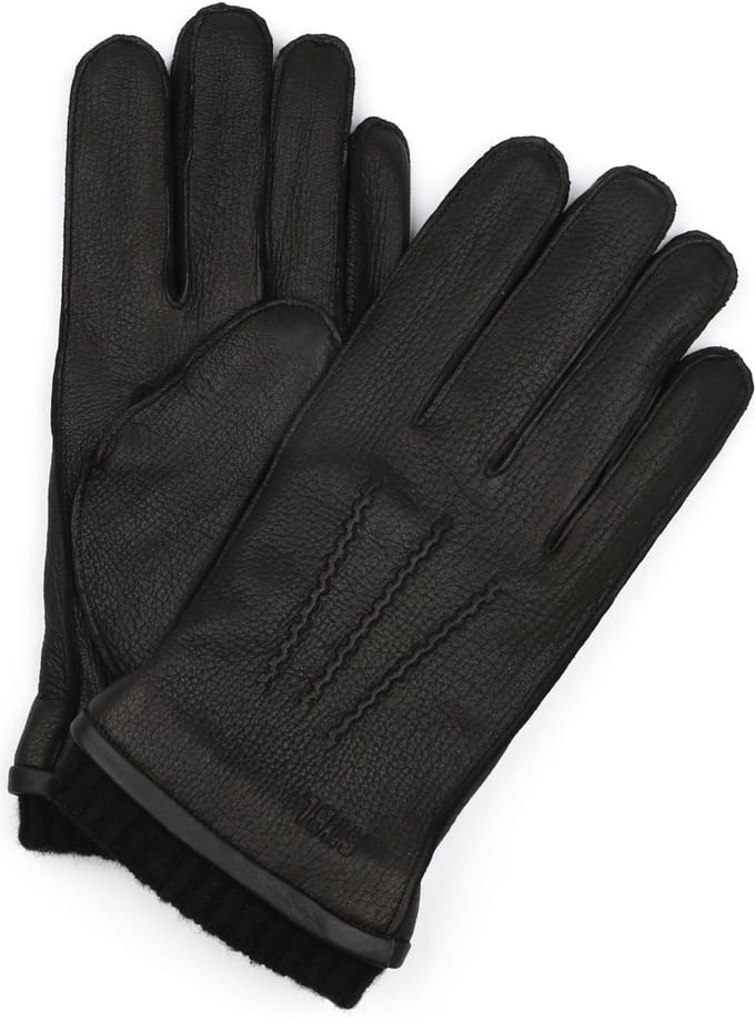 Suitable Handschoen Leer Zwart - Maat 9.5 - Heren