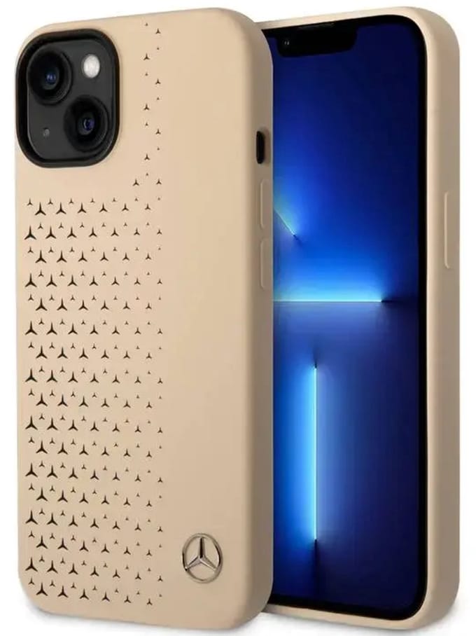 Mercedes-Benz iPhone 15 Plus & iPhone 14 Plus Backcover hoesje - Beige