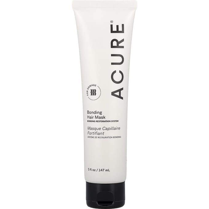ACURE, Bonding Haarmasker, Voor Beschadigd Haar, 147ml (140 ml) white