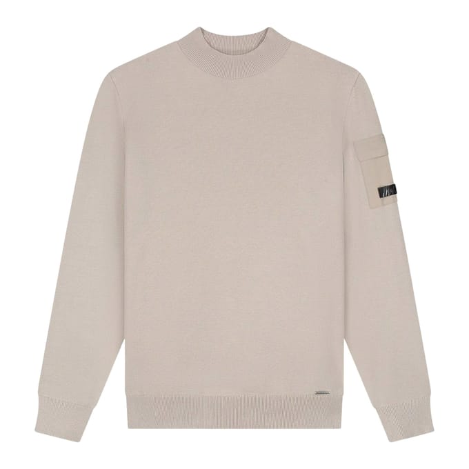 Malelions Knitted Pocket Mockneck Sweater Heren - Maat L