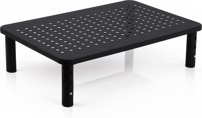 Monitorstandaard metaal ventilatiegaatjes 37 x 10 x 24 cm (BxHxD)