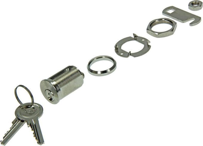Brievenbusslot nikkel 16mm