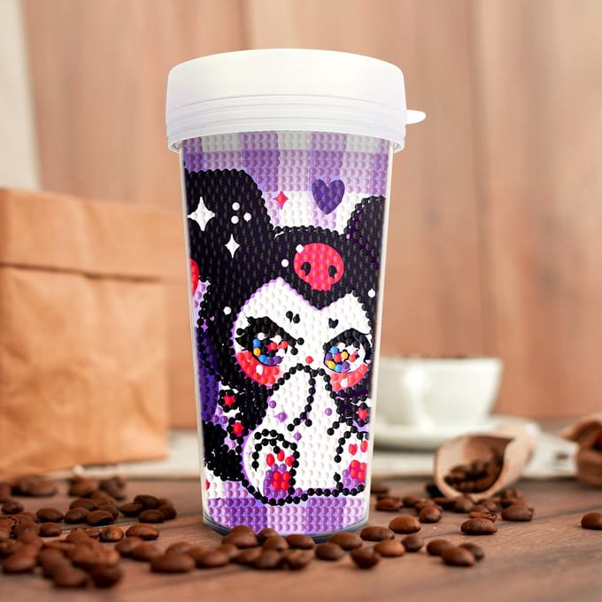 Beker 17 - Kuromi - Diamond painting - compleet pakket - Diamond painting by Wietske