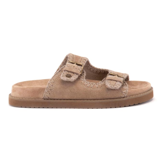 Warmbat Bendigo Suede Dames Sandalen - Stone
