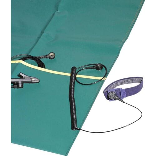 BERNSTEIN Tools for Electronics 9-354 ESD-serviceset Groen (l x b x h) 500 x 400 x 0.35 mm