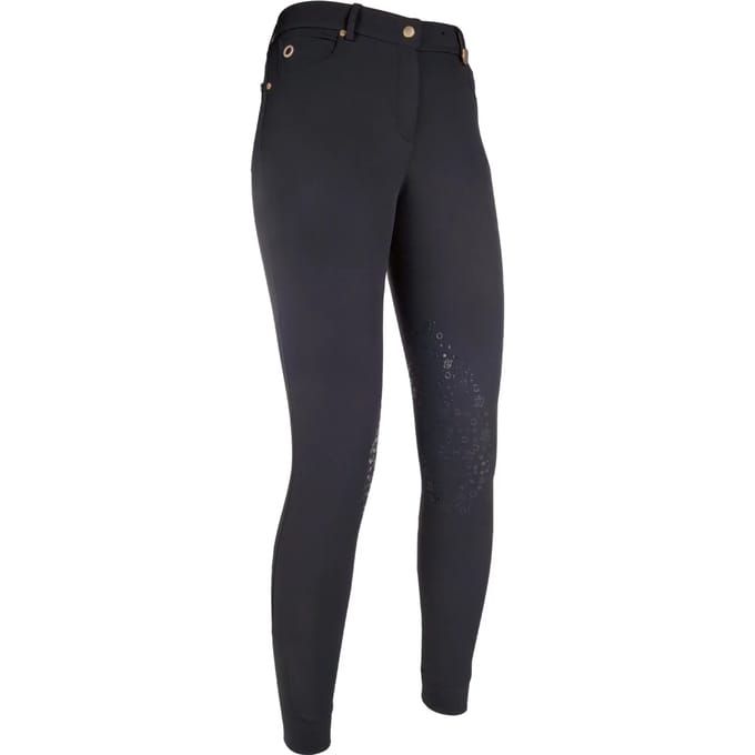 Rijbroek mid grip dames HKM LG Basic