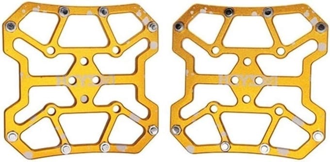Fiets Pedalen - Pedaal Aluminium - Fietsen - Schokbestendig Slijtvast - 4 stuks - Goud