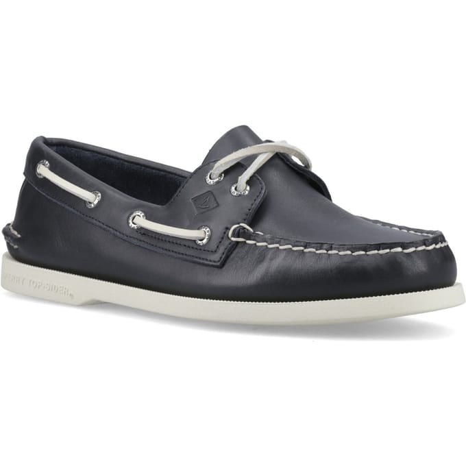 Sperry Authentieke 2 Oog Leer Heren Marineblauwe Bootschoenen