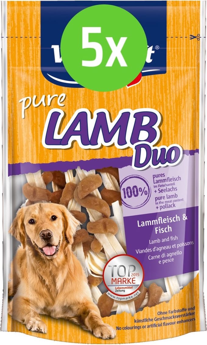 Vitakraft LAMB vleesstrips lam+ vis - hondensnack - 80 gram - 5 Verpakkingen