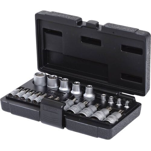 KS TOOLS 1/4"+1/2" Torx-dopsleutelset 21-delig - 911.4307
