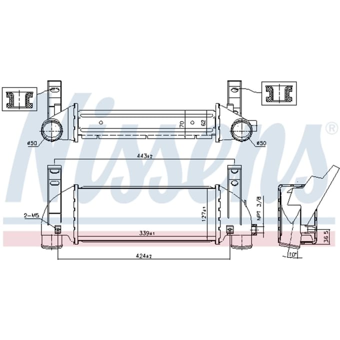 Intercooler NISSENS 96219