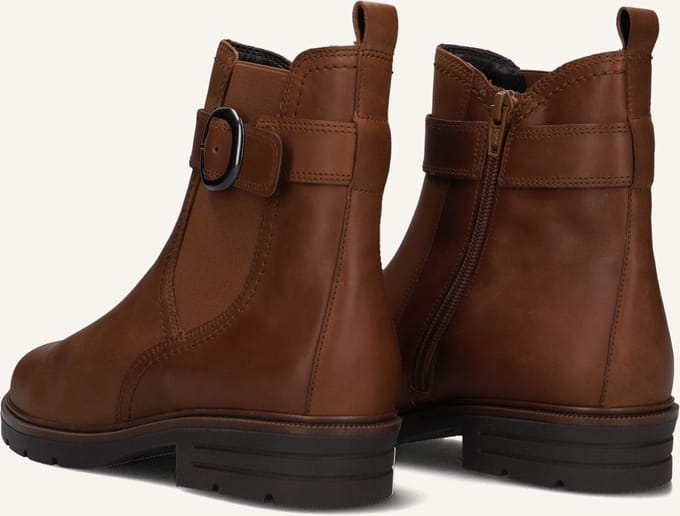 Gabor 653.1 Enkellaarsjes - Enkelboots met rits - Dames - Camel - Maat 38,5