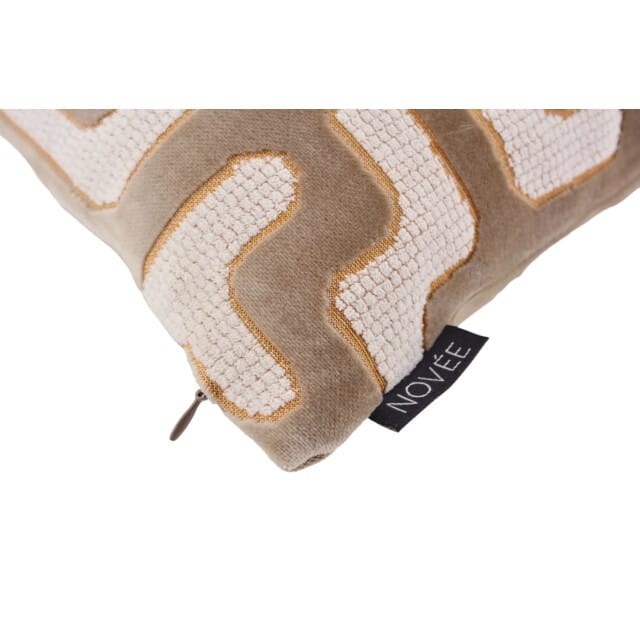 NOVÉE Elegance beige | 45 x 45 cm | kussenhoes | velvet/polyester
