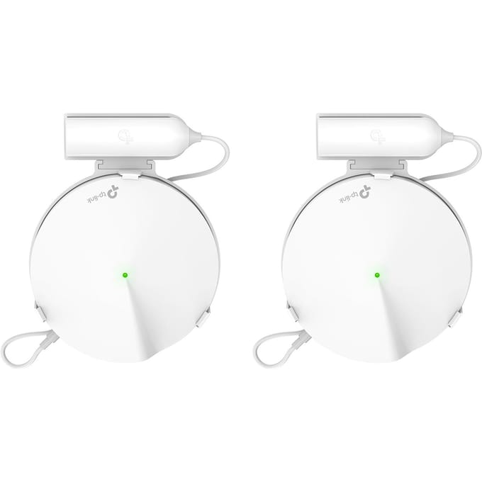 Muurbevestiging voor TP Link Deco M9 Plus Whole Home Mesh WiFi-systeem TPLink Deco M9 Plus Wifi-routerplank Kabelbeheerbeugel US Plug Version (2 Pack) white