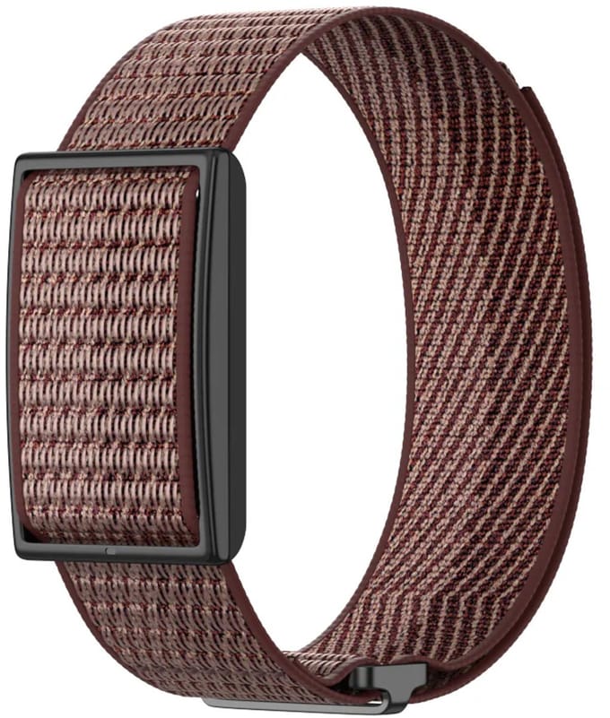Strap-it Nylon bandje geschikt voor Polar Loop (Wijnrood)