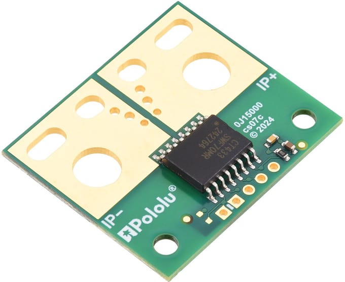 Pololu 5335 – CT433‑HSWF70MR TMR Current Sensor Large Carrier (±70 A, 3.3 V)