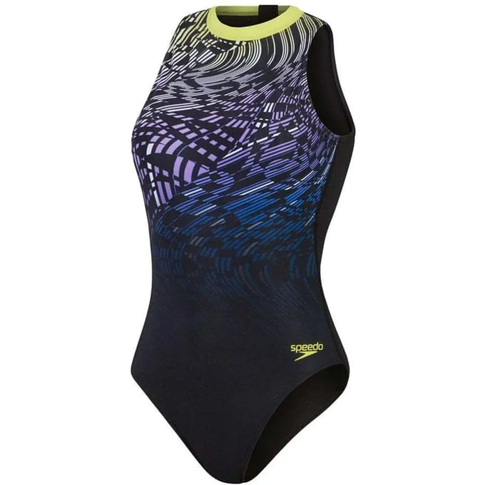 Dames zwempak uit 1 stuk Speedo Print Hydrasuit