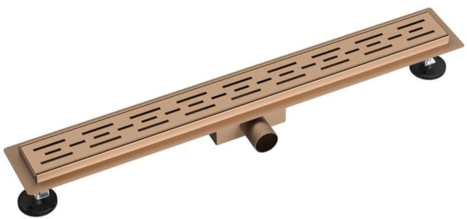 ALONI Koper Douchegoot Compleet – 80 cm – RVS – Geborsteld Koper