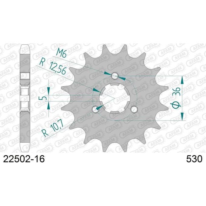 Tandwiel Afam 530 16 dents