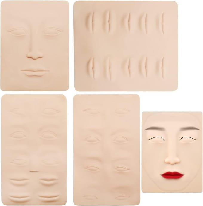Oefenhuid voor Microblading en Permanente Make-up - Blanco Training Blad