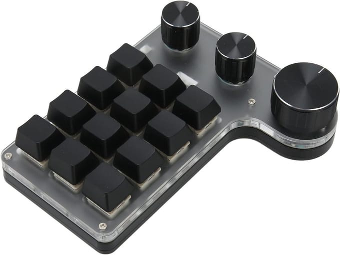 12-toets mechanisch gaming toetsenbord programmeerbaar bluetooth usb