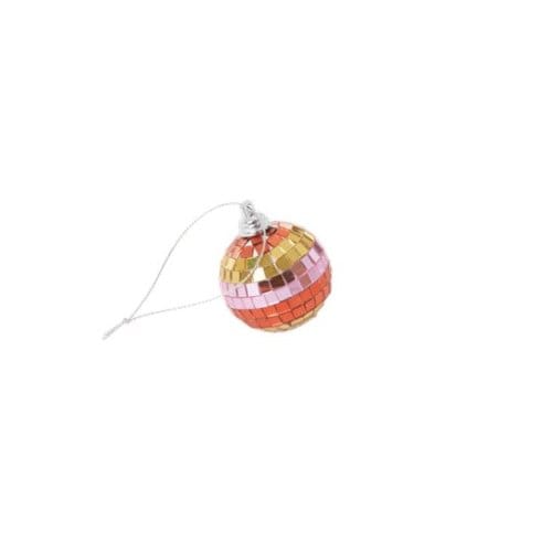 Rice kerst - kerstboomhanger discobal goud