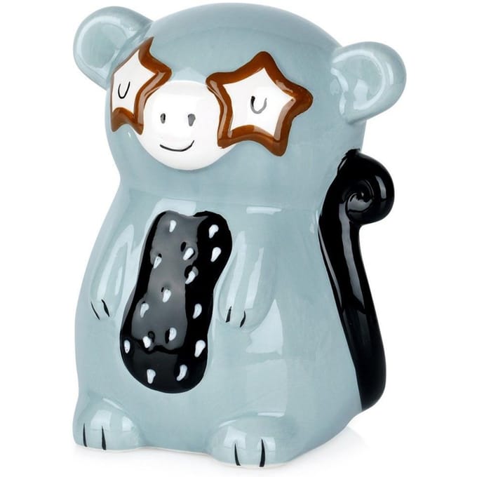 Vilde - Spaarpot - Keramische Aap - Nlue - Decoratief