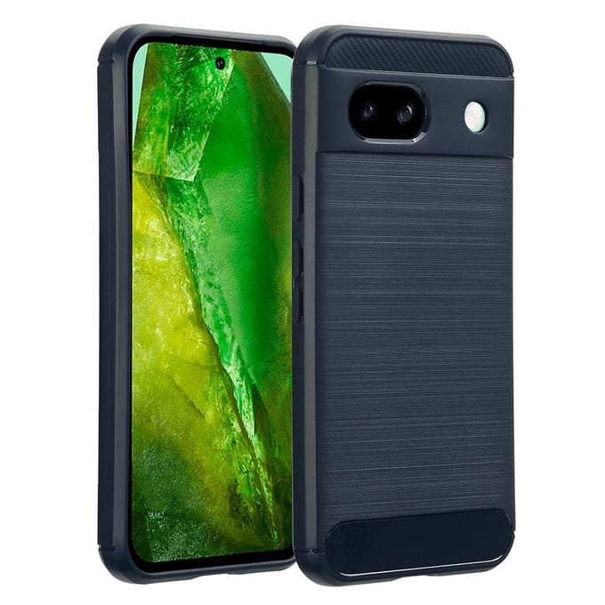 imoshion Hoesje - Geschikt voor Google Pixel 8a - Brushed Backcover - Donkerblauw