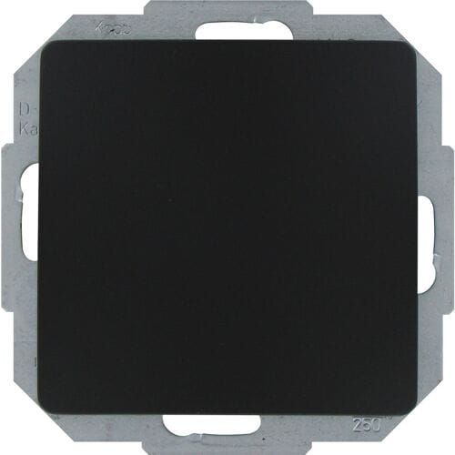 Kopp Wisselschakelaar - 1-voudig - Mat zwart - Thermoplast - 230V