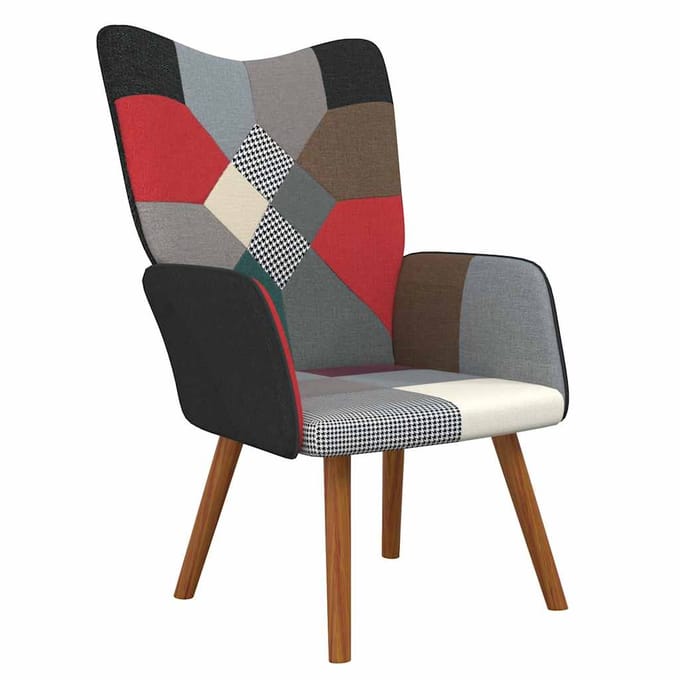 vidaXL - Relaxstoel - patchwork - stof