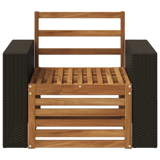 vidaXL - Buiten - Midden - Sofa - Naturel