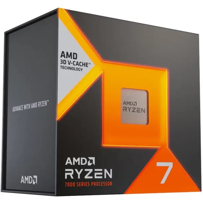 AMD Ryzen 7 7800 X3D 4,2GHz L3 = 96M Processor 120W 8-Core 16-Thread R7 7800 X3D Socket AM5 5NM DDR5 maar zonder ventilator