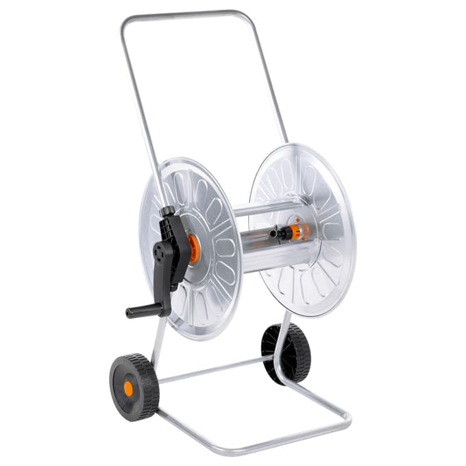 vidaXL - Tuinslangkar - voor - 80 - m - 1/2" - of - 50 - m - 3/4" - slang - staal
